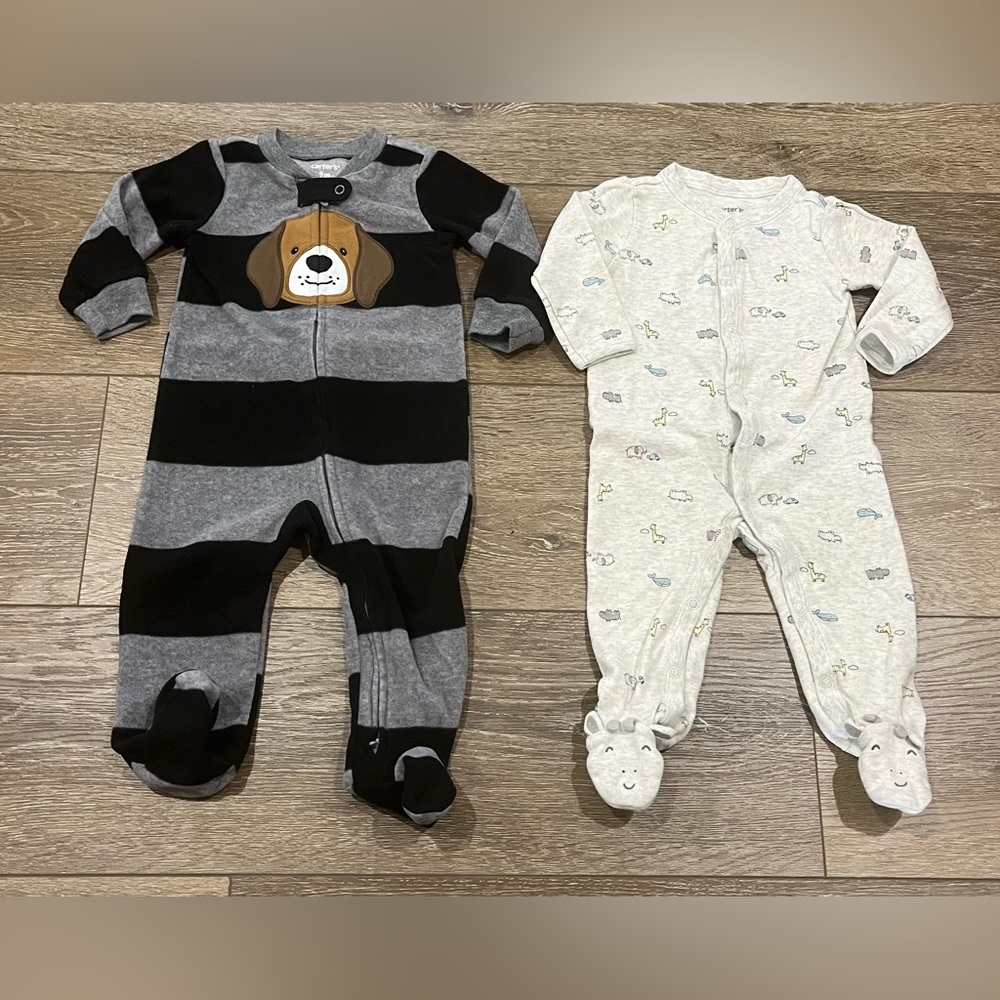Boys’ Carter’s pajama bundle boys 9 month pajamas 2 pairs pajamas